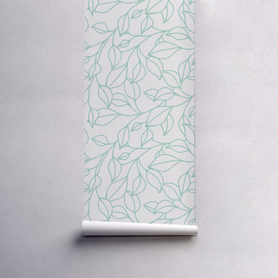 Fotobehang Gecontourde bladeren