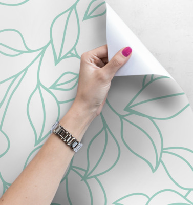 Fotobehang Gecontourde bladeren