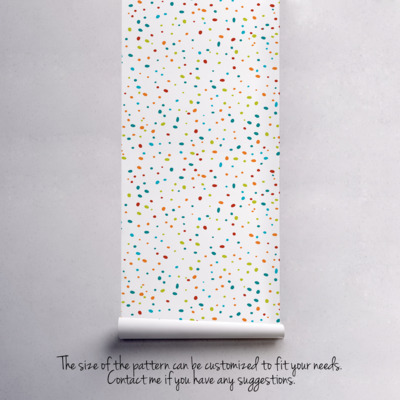 Fotobehang Bestrooid met kleur