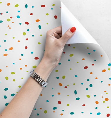 Fotobehang Bestrooid met kleur