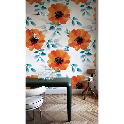 Fotobehang In het struikgewas van wilde bloemen