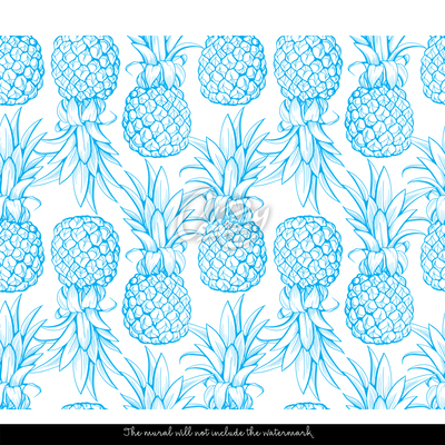 Fotobehang Ananas traceereffect