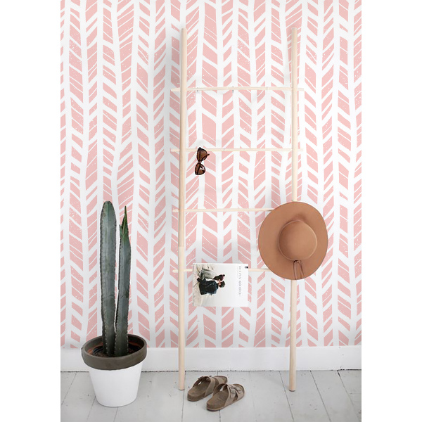 Fotobehang Roze veren