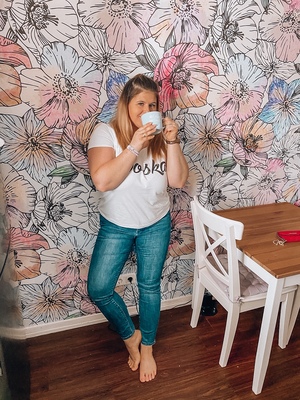 Fotobehang Iriserende klaprozen