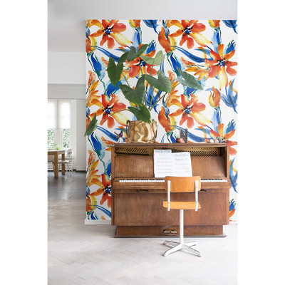 Fotobehang Zonnige bloemengloed