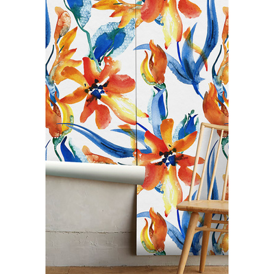 Fotobehang Zonnige bloemengloed