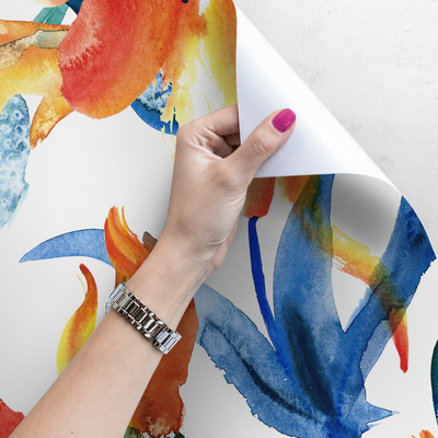 Fotobehang Zonnige bloemengloed