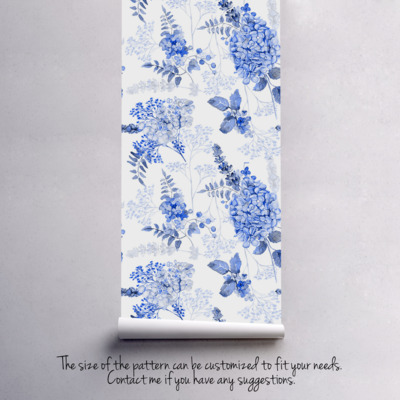 Fotobehang Bloemen op porselein