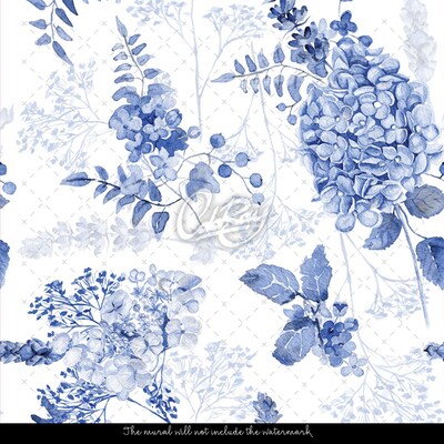 Fotobehang Bloemen op porselein