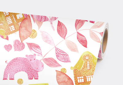 Fotobehang Een verhaal over nijlpaarden