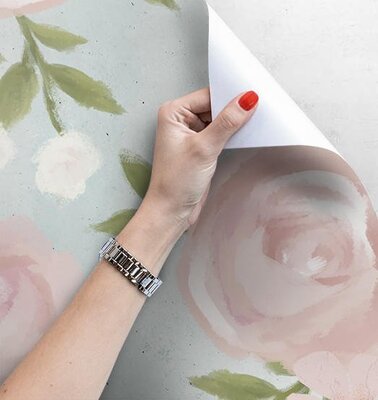 Fotobehang Geschilderde rozen