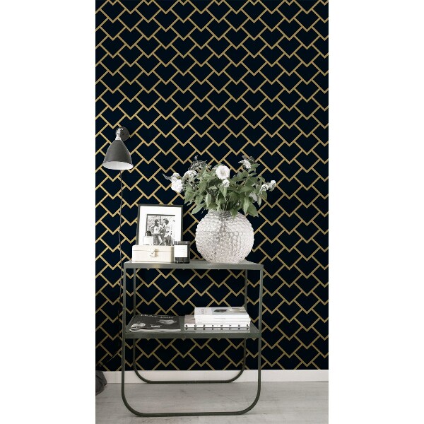 Fotobehang Donker geometrisch minimalisme