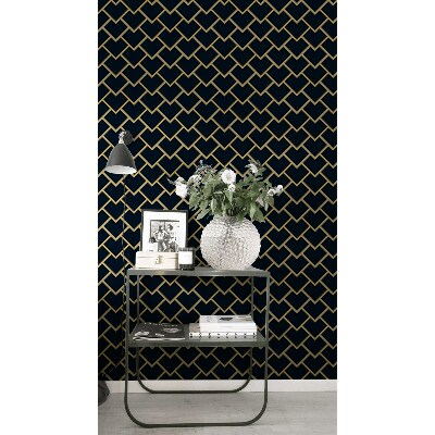 Fotobehang Donker geometrisch minimalisme