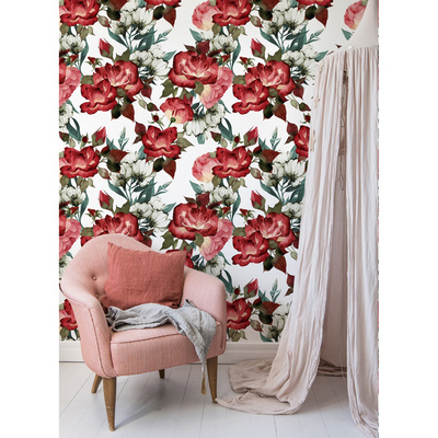 Fotobehang Romantische rozen