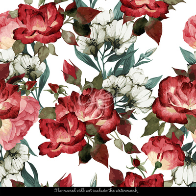 Fotobehang Romantische rozen