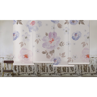 Fotobehang Pastelkleurige bloemen