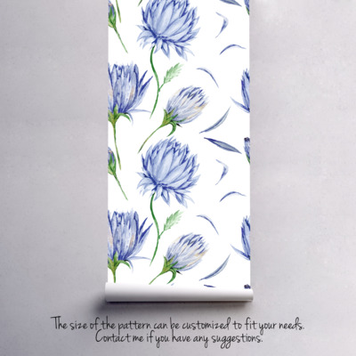 Fotobehang Een weide vol Habras