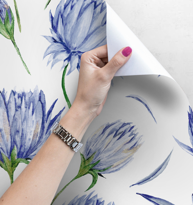 Fotobehang Een weide vol Habras