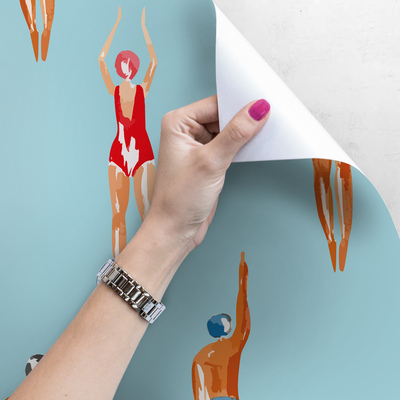 Fotobehang Zwemwedstrijd