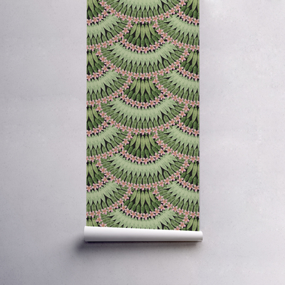 Fotobehang Waaier van bladeren