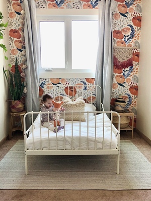 Fotobehang Oranje klaprozen