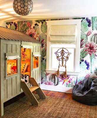 Fotobehang Bloeiende cactusvijg