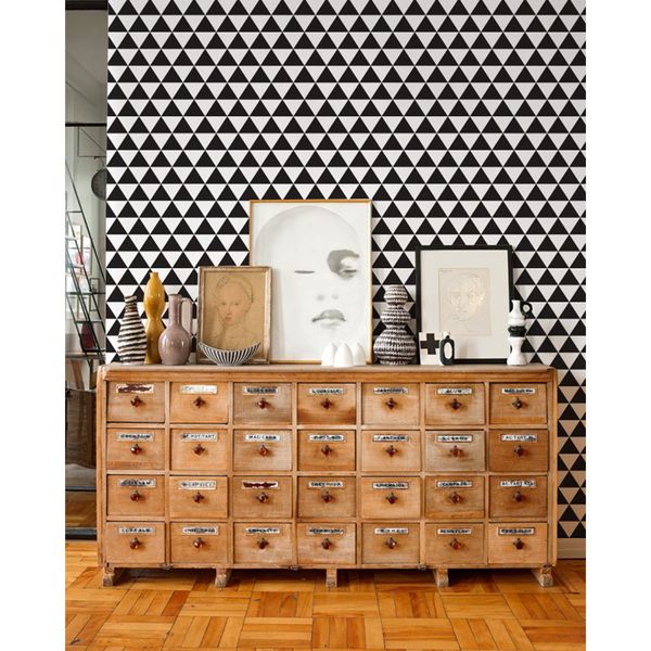 Fotobehang Futuristische driehoeken