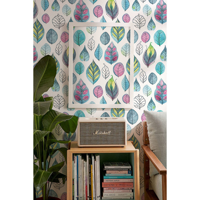 Fotobehang Sprookjesachtige kleurrijke bladeren