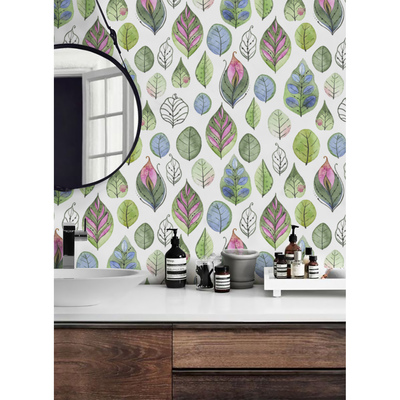 Fotobehang Regenboogbladeren