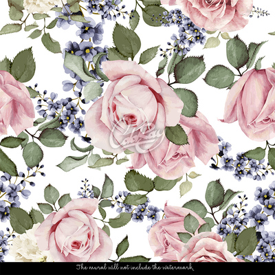 Fotobehang Heerlijke roze rozen