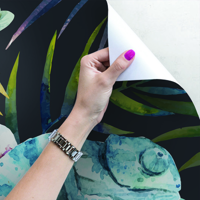 Fotobehang Kameleon in de jungle