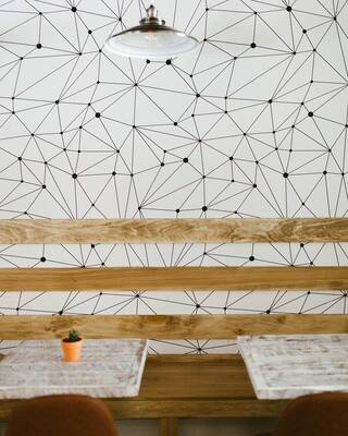 Fotobehang Verbind de punten