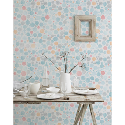 Fotobehang Blauwe Levende Wielen