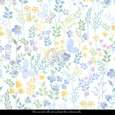 Fotobehang Pastel Ik zeg Lente