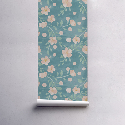 Fotobehang Subtiele bloemen