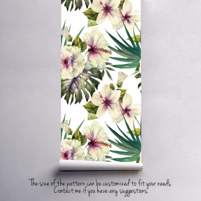 Fotobehang Hibiscusbloemen
