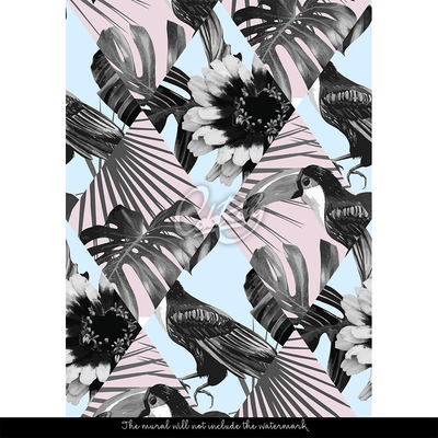 Fotobehang Toekan hier, Toekan daar