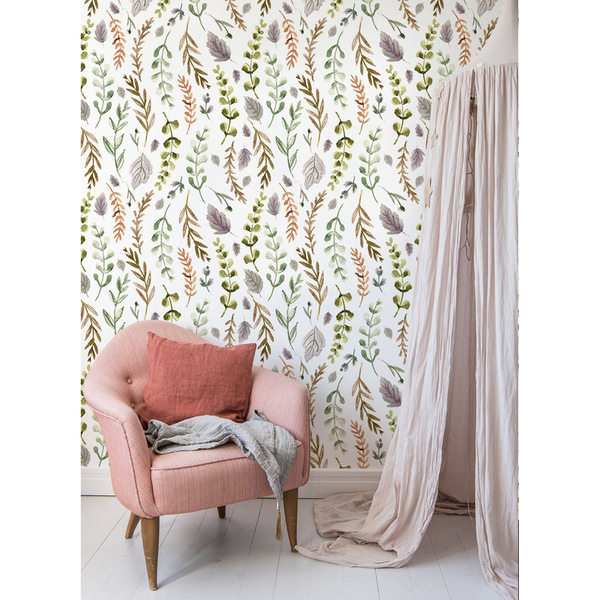 Fotobehang Veelkleurige bosbladeren