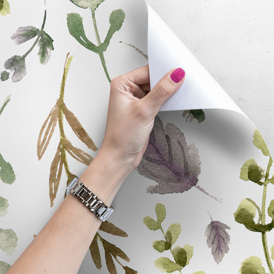 Fotobehang Veelkleurige bosbladeren