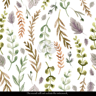 Fotobehang Veelkleurige bosbladeren