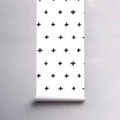 Fotobehang Zwarte Kruisen