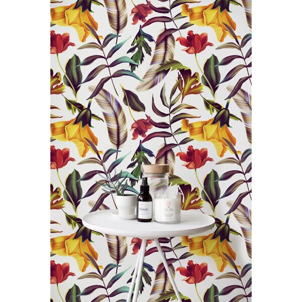 Fotobehang Kleurrijke tropische vegetatie