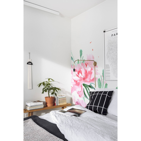 Fotobehang Roze Magnolia Bloem