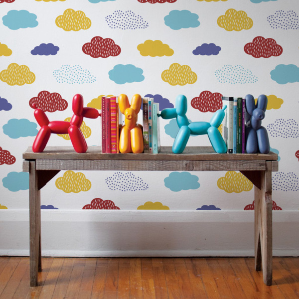 Fotobehang Bewolkt van kleur