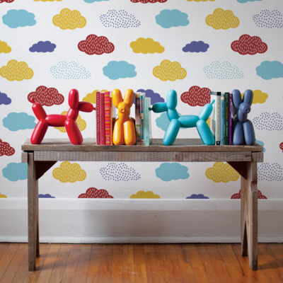 Fotobehang Bewolkt van kleur