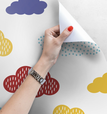 Fotobehang Bewolkt van kleur