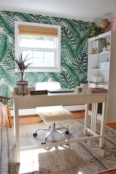 Fotobehang Rust onder de palmbomen