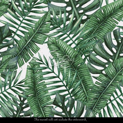 Fotobehang Rust onder de palmbomen