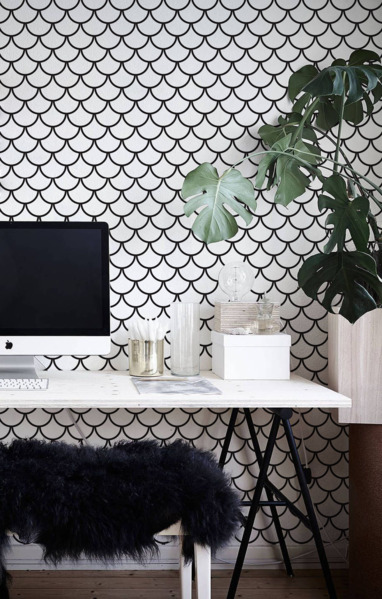 Fotobehang Visschubben