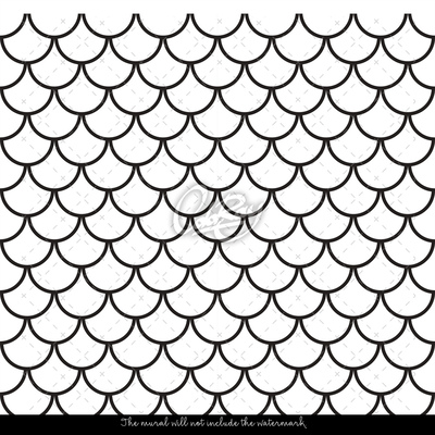 Fotobehang Visschubben